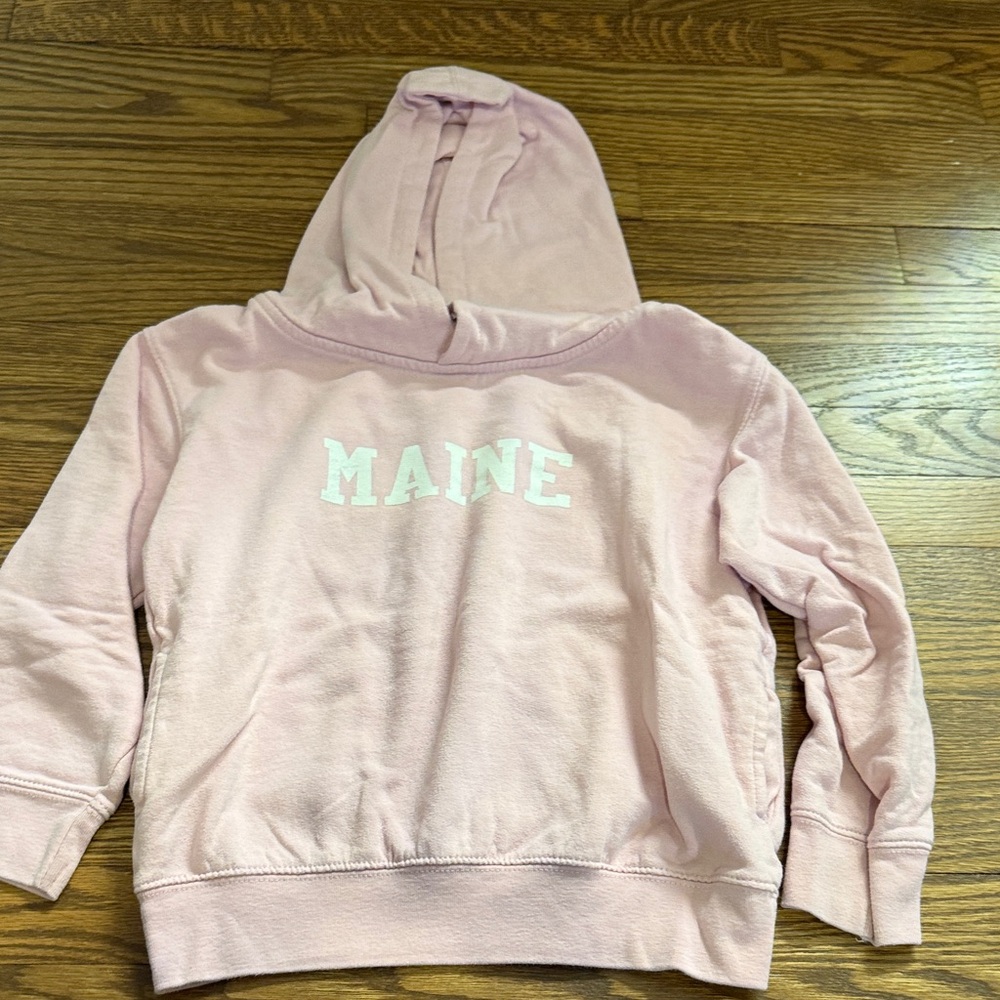 Rabbit Skins Light Pink Maine Kids Hoodie Size 6